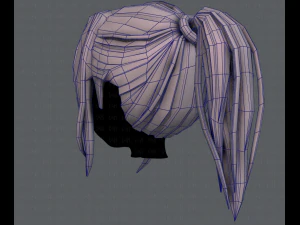 3d hair style for girl v36 3D Model