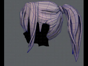 3d hair style for girl v36 3D Model