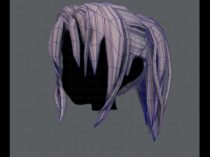 3d hair style for girl v36 3D Model