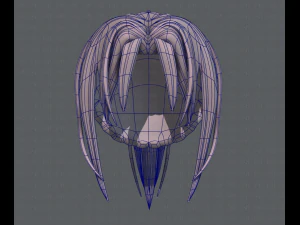 3d hair style for girl v36 3D Model