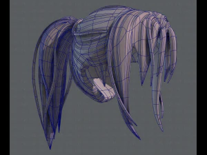 3d hair style for girl v36 3D Model