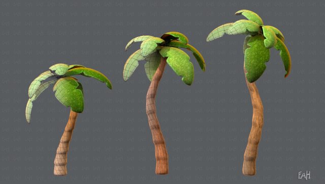 trees cartoon v03 3D मॉडल .c4d .max .obj .3ds .fbx .stl .blend 