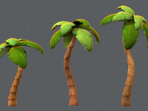trees cartoon v03 3D Model