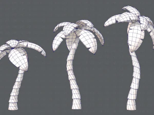 trees cartoon v03 3D Model