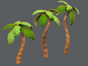 trees cartoon v03 3D मॉडल