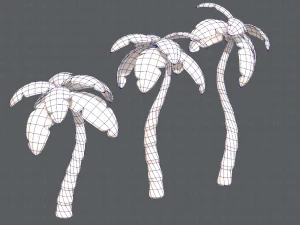 trees cartoon v03 3D Model