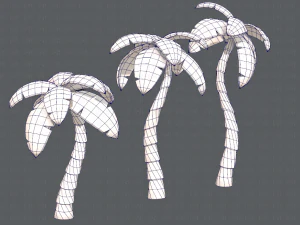 trees cartoon v03 3D Model
