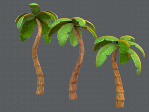 trees cartoon v03 3D मॉडल