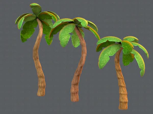 trees cartoon v03 3D Model