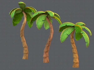 trees cartoon v03 3D Model