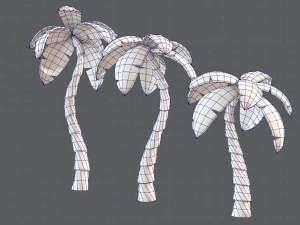 trees cartoon v03 3D Model