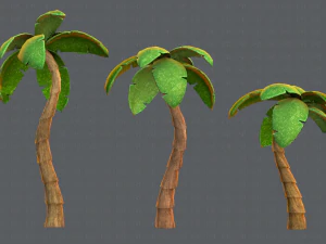 trees cartoon v03 3D Model