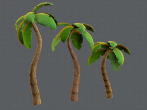 trees cartoon v03 3D Model