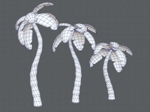 trees cartoon v03 3D Model