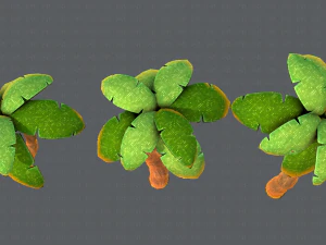 trees cartoon v03 3D Model