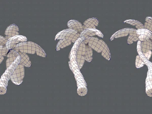 trees cartoon v03 3D Model