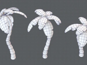 trees cartoon v03 3D Model