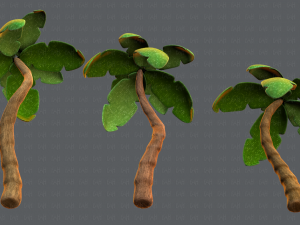trees cartoon v03 3D मॉडल