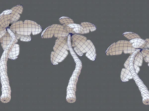 trees cartoon v03 3D Model