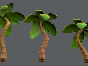 trees cartoon v03 3D Model