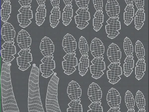 trees cartoon v03 3D Model