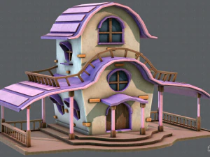 desenho animado da casa v01 Modelo 3D