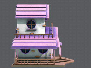 house cartoon v01 3D Model