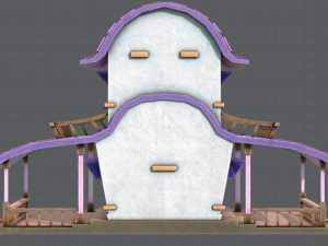 house cartoon v01 3D Model