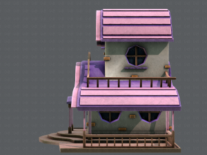 house cartoon v01 3D Model