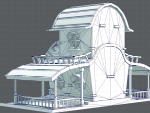 house cartoon v01 3D Model