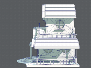house cartoon v01 3D Model
