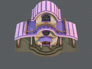 house cartoon v01 3D Model