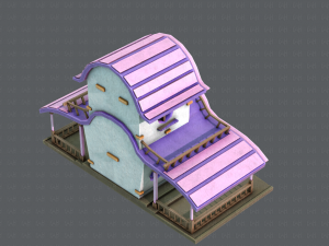 house cartoon v01 3D Model
