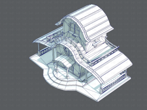 house cartoon v01 3D Model
