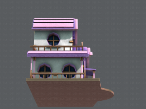 house cartoon v01 3D Model