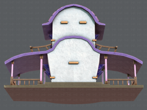 house cartoon v01 3D Model