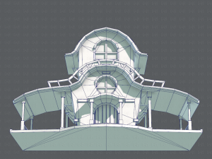 house cartoon v01 3D Model
