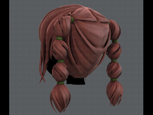 3d hair style for girl v37 3D Model