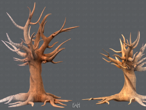 trees cartoon v04 3D मॉडल