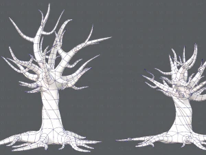 trees cartoon v04 3D Model