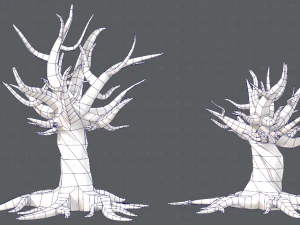 trees cartoon v04 3D Model