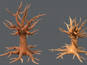 trees cartoon v04 3D Модель