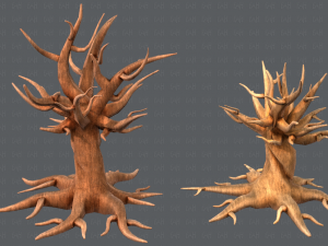trees cartoon v04 3D Модель