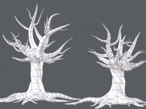 trees cartoon v04 3D Model