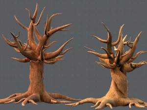 trees cartoon v04 3D Model