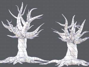trees cartoon v04 3D Модель