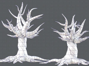 trees cartoon v04 3D Model