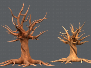 trees cartoon v04 3D Модель