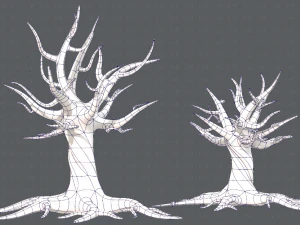 trees cartoon v04 3D Model