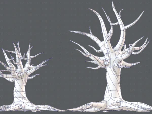 trees cartoon v04 3D Model